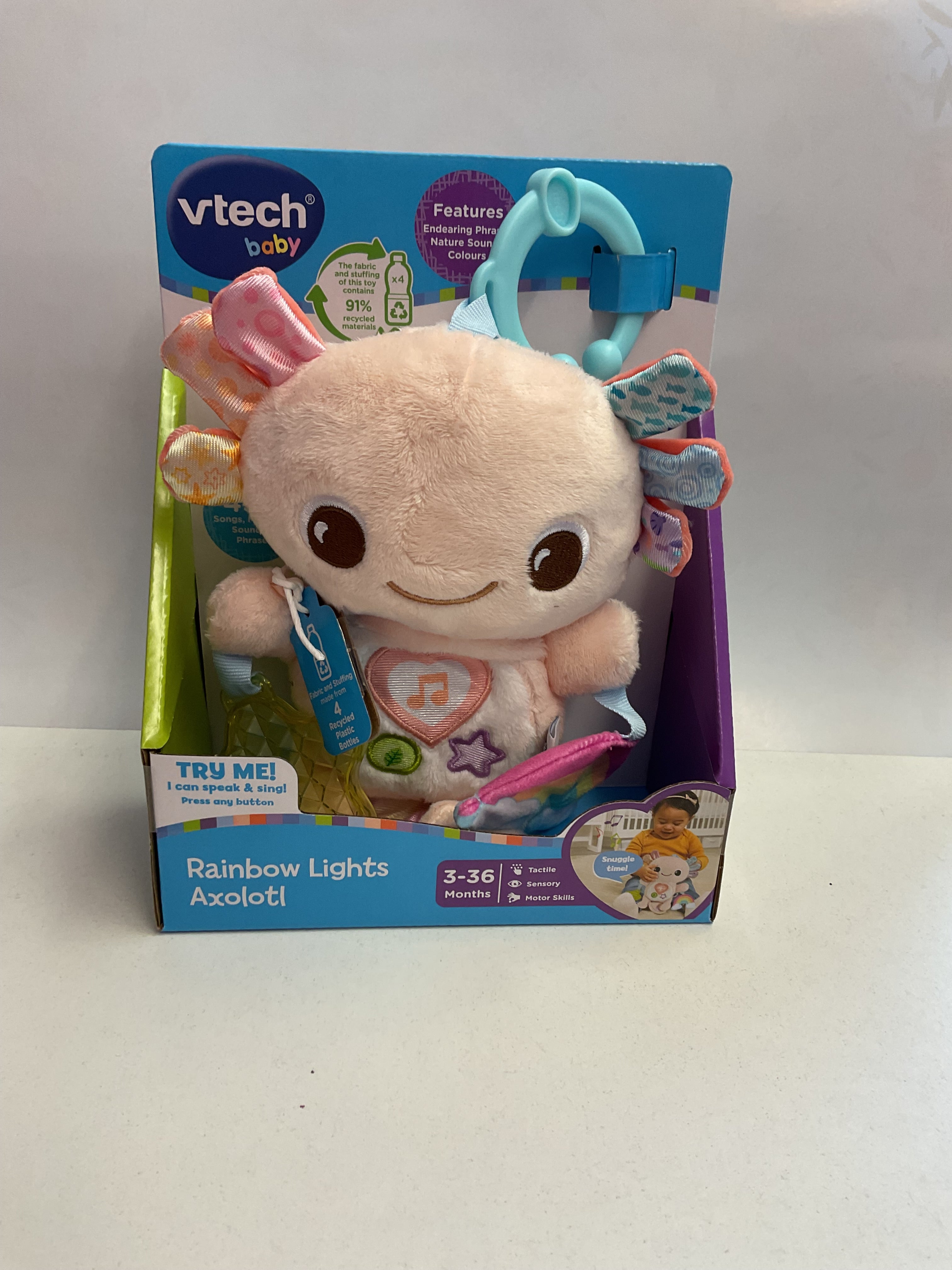Rainbow Lights Axolotl