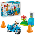 Blue Police Motorcycle