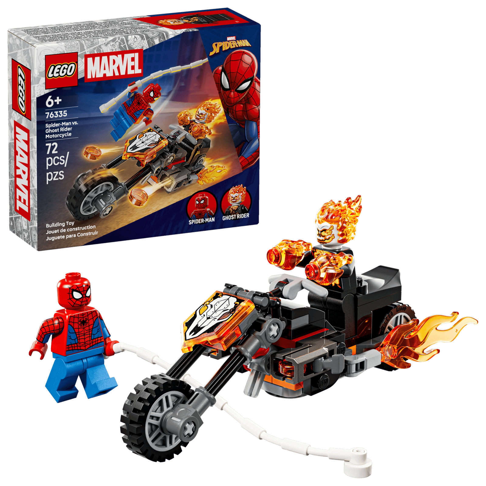 Spider Man vs Ghost Rider Motorcycle