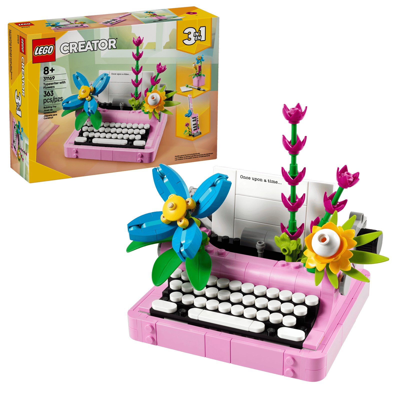 Typewriter with Flowers