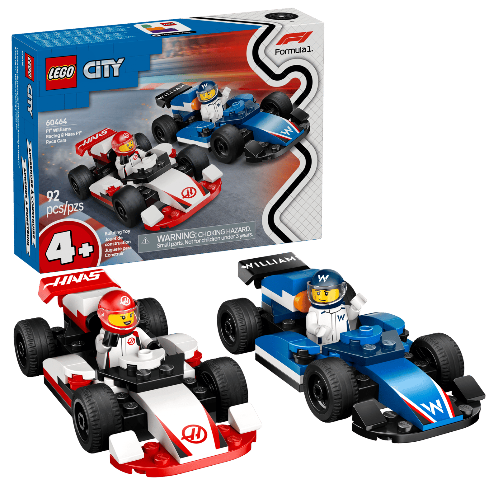 F1 Williams Racing & Haas F1 Race Cars